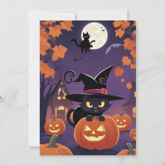Black Cat's Charm - Halloween-presentkort Julkort