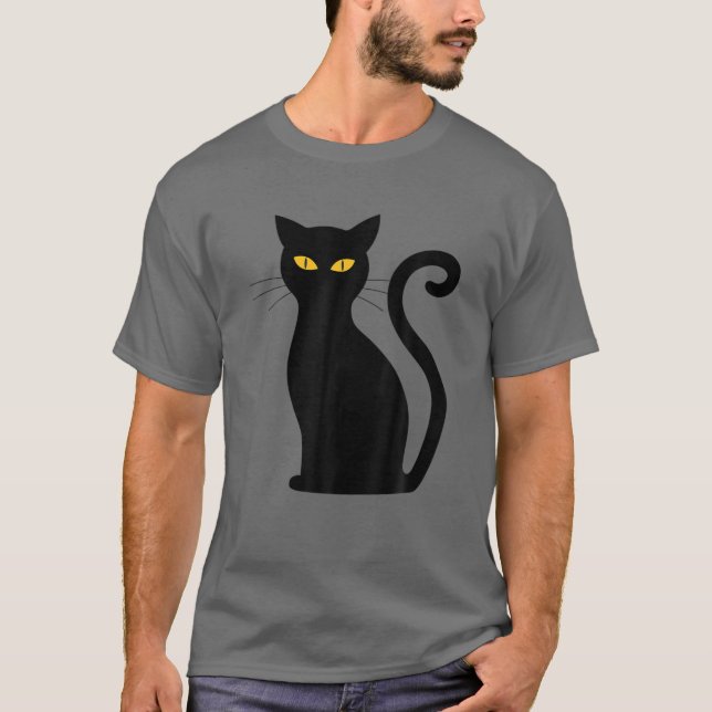 Black Catteacher You Magic T Shirt (Framsida)