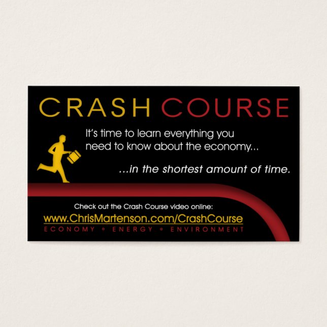 Black CC Promo Card (allmänt) Visitkort (Framsidan)