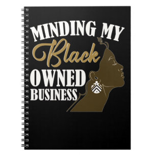 Black CEO Girl Small Business Women Anteckningsbok