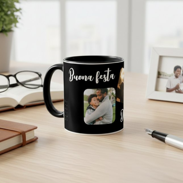 Black Ceramic Personalized Mug for Dad - Elegant  Mugg (Skapare uppladdad)