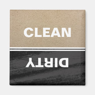 Black Chalkboard Modern Dishwasher Magnet