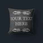 Black Chalkboard White Swirl God jul Kudde<br><div class="desc">Det här är en vacker dekorativ svart kalkbräda,  vit wirl god jul,  hälsning-ruta. Du kan lura ditt sovrum med den vackra julkudden önskemål. Fira säsongen med denna moderna och snyggt helgdag-dekorkudde.</div>