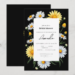 Black Chamomile Inbjudningskort för möhippan
