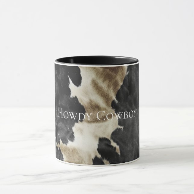 Black Champagne Guld Cowhide Mugg (Center)