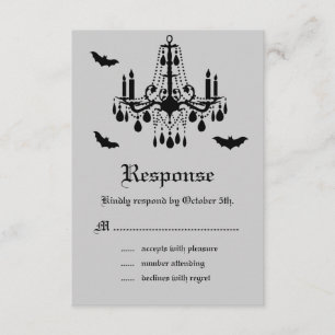 Black Chandelier och Damask OSA Kort