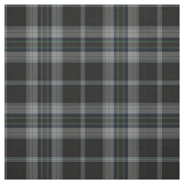 Black Charcol Grått Grönt Tartan Play Tyg (Provkarta)