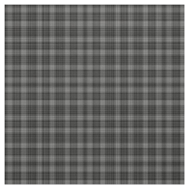Black Charcol Grått Tartan Play Tyg (Provkarta)