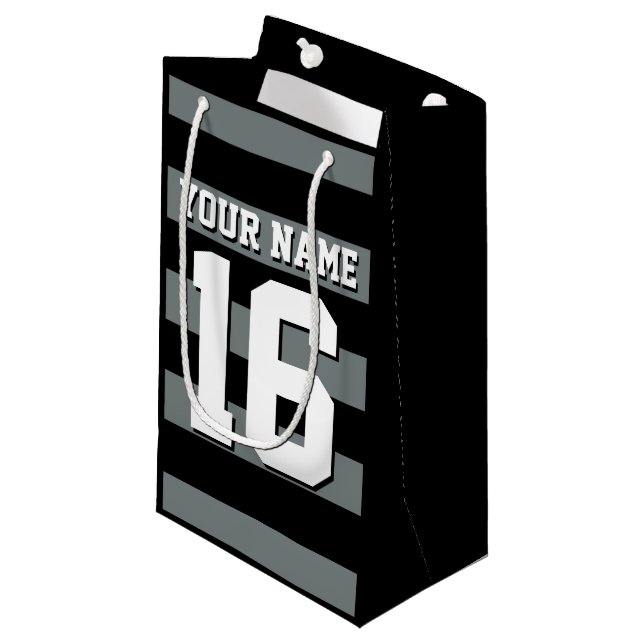 Black Charcol Team Jersey Preppy Rand (Framsidan Vinklad)