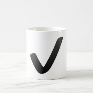 Black Check Mark - Emoji Kaffemugg