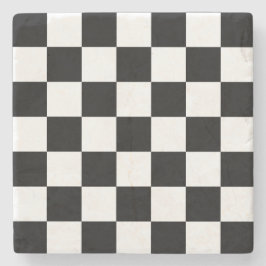 Black Checkboard Pattern  Stenunderlägg