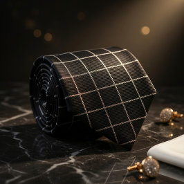 Black Checkered  Slips