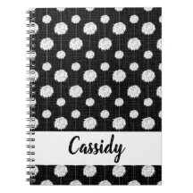 Black Cheerledare Pom Pom Mönster