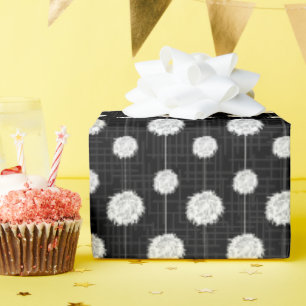 Black Cheerledare Pom Pom Mönster Presentpapper