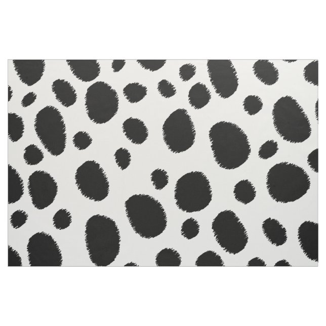 Black Cheetah Spots Seamless Mönster Tyg (Fat Quarter)