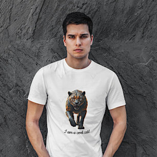 Black cheetah t shirt
