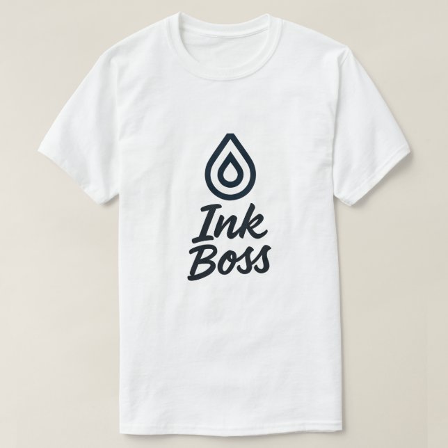 Bläck Chef T-skjorta T Shirt (Design framsida)