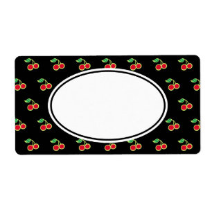 Black Cherry Labels Fraktsedel