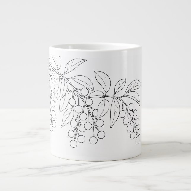 Black Cherry - Prunus serotina Jumbo Mugg (Framsidan)