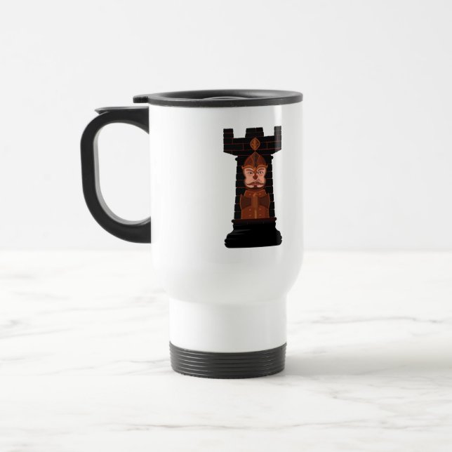 Black Chess Rook Resemugg (Vänster)