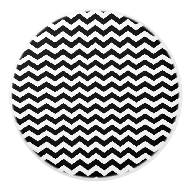 Black Chevron-design - lådeknapp Knopp (Framsidan)