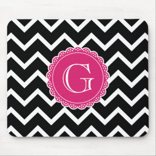 Black Chevron Shock rosa Monogram Musmatta