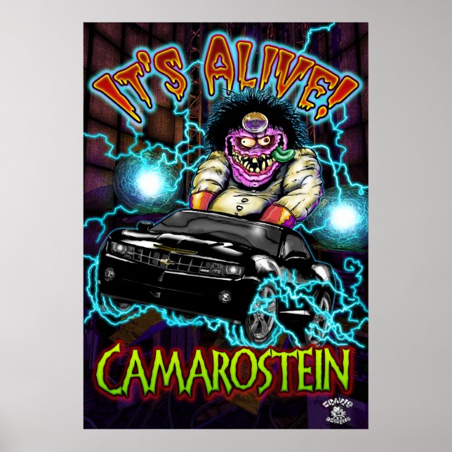 Black Chevy Camaro SS Poster (Framsidan)