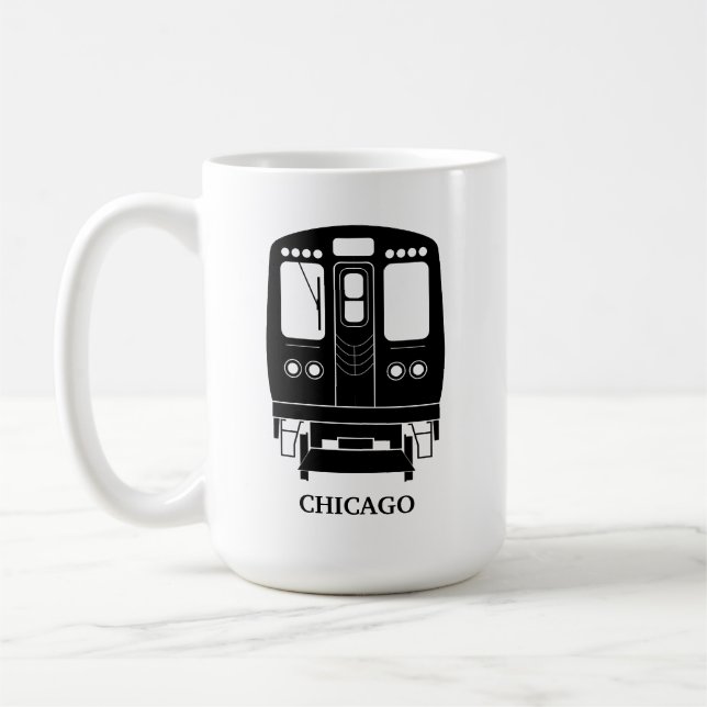 Black Chicago ’L’ Profile Kaffemugg (Vänster)