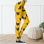 Black Chicken Leggings, Gult av kute Roligt Leggings<br><div class="desc">Leggings adorned Chicken mönster.</div>