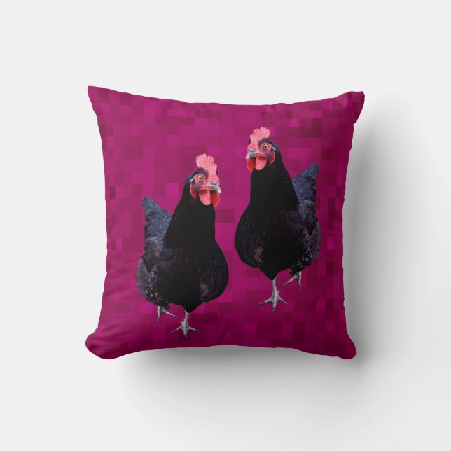 Black Chicken Reversible, Kudde (Framsida)