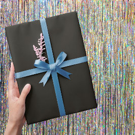 Black Chocolate Solid Färg Presentpapper