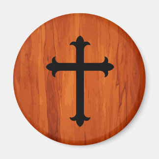 Black Christian Heliga Kor i Wooden Magnet