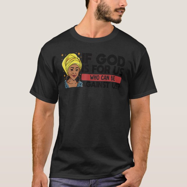 Black Christian Melanin Woman Minister Sista Stron T Shirt (Framsida)