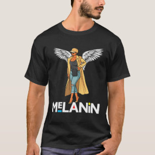Black Christian Women Melanin Queen Angel Brown Sk T Shirt