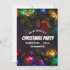 BLACK CHRISTMAS-inbjudan Inbjudningar