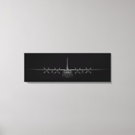 Black Chrome Herk Canvastryck