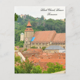 Black church in Brasov, Romania Vykort