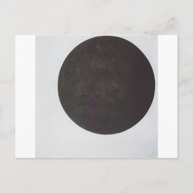 Black Circle av Kazimir Malevich Vykort (Framsida)