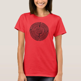 Black Circle Labyrint Fine Art T Shirt