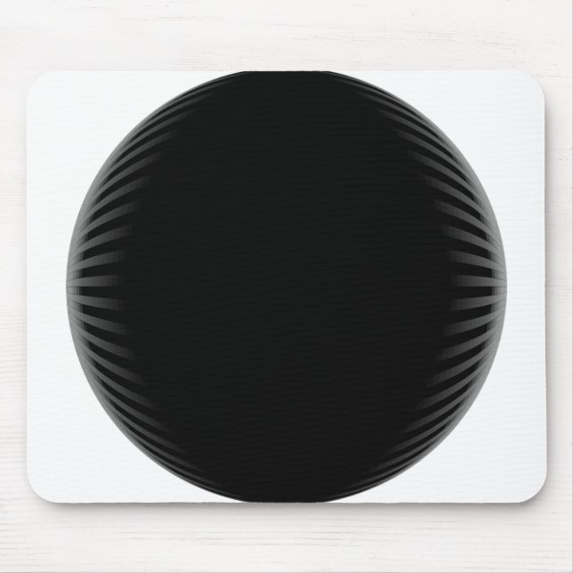 Black Circle Mousepad Musmatta (Framsidan)