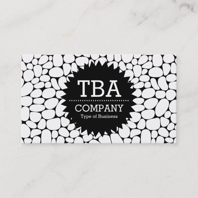 Black Circle Star v2 - Abstrakt 160417 Visitkort (Framsida)