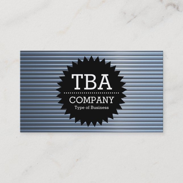 Black Circle Star v2 - Kromrör Visitkort (Framsida)