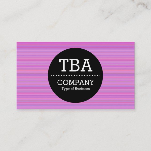 Black Circle v2 - Lila Brushed Visitkort (Framsida)