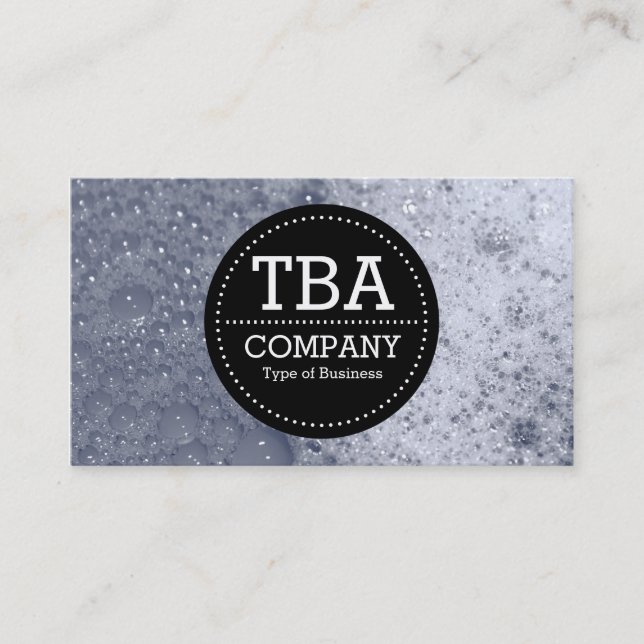 Black Circle v3 - Soap Bubbles 03 Visitkort (Framsida)