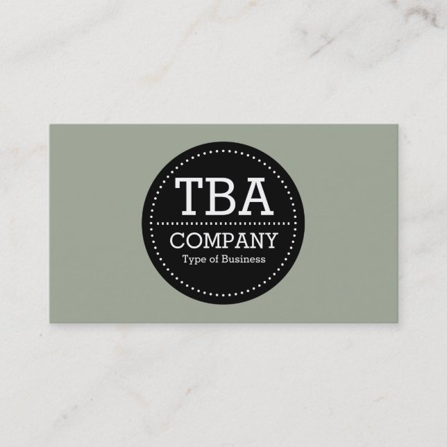 Black Circle v3 - Warm Grått a3ac99 Visitkort (Framsida)