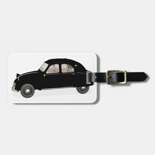 Black Citroen 2 CV Bagagebricka (Horisontell Framsida)