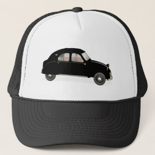 Black Citroen 2 CV Truckerkeps