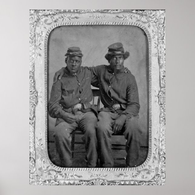 Black Civil Krig Soldiers, 1860-talet Poster (Framsidan)