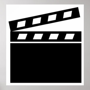 Black Clapperboard Poster