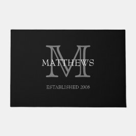 Black Classic Anpassningsbar Monogram & Namn